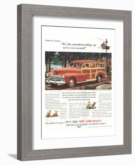 GM Chevrolet- Smoothest-Riding-null-Framed Art Print