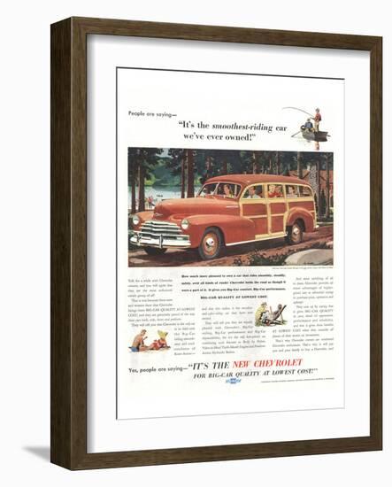 GM Chevrolet- Smoothest-Riding-null-Framed Art Print