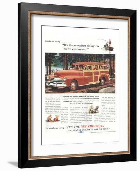 GM Chevrolet- Smoothest-Riding-null-Framed Art Print