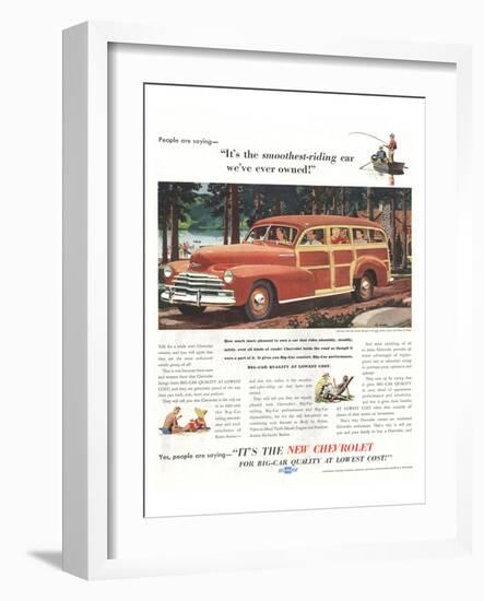 GM Chevrolet- Smoothest-Riding-null-Framed Art Print