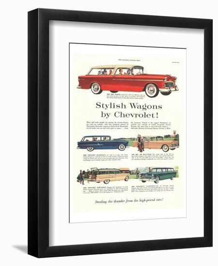 GM Chevrolet - Stylish Wagons-null-Framed Art Print