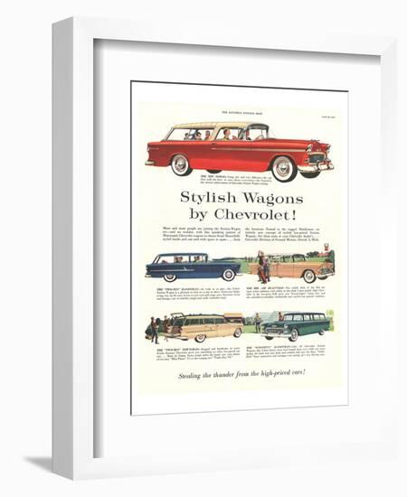 GM Chevrolet - Stylish Wagons-null-Framed Art Print