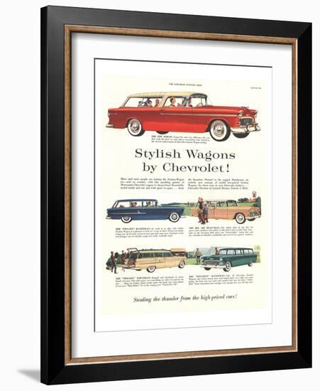GM Chevrolet - Stylish Wagons-null-Framed Art Print