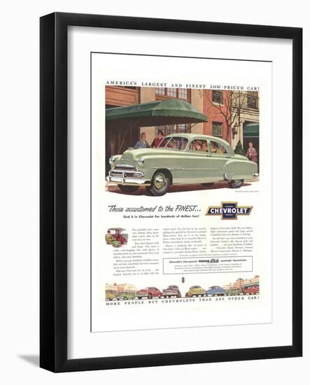 GM Chevy-Accustomed to Finest-null-Framed Art Print