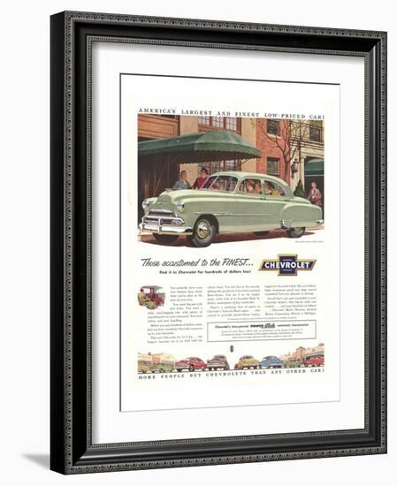 GM Chevy-Accustomed to Finest-null-Framed Art Print