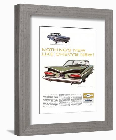 GM Chevy Bel Air 4-Door Sedan-null-Framed Art Print