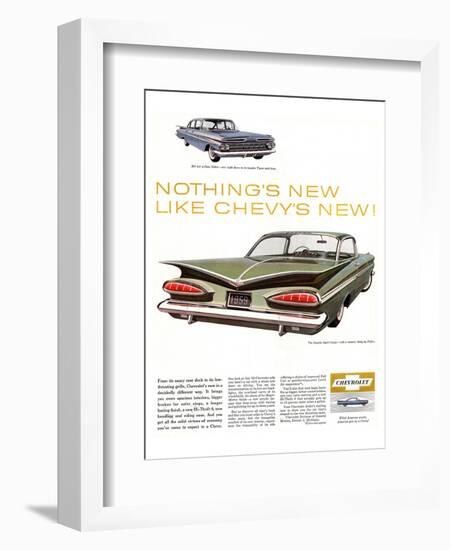 GM Chevy Bel Air 4-Door Sedan-null-Framed Art Print