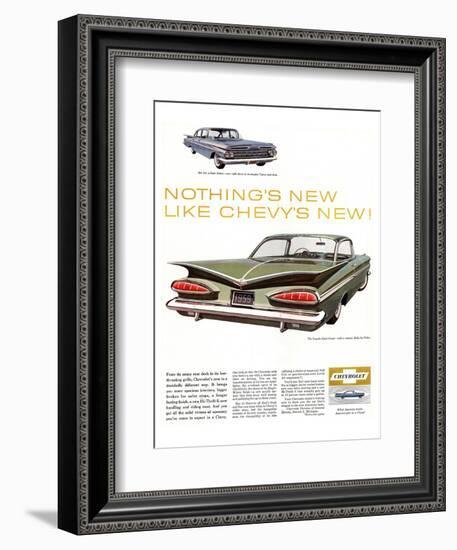 GM Chevy Bel Air 4-Door Sedan-null-Framed Art Print