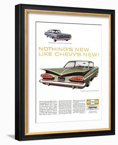 GM Chevy Bel Air 4-Door Sedan-null-Framed Art Print