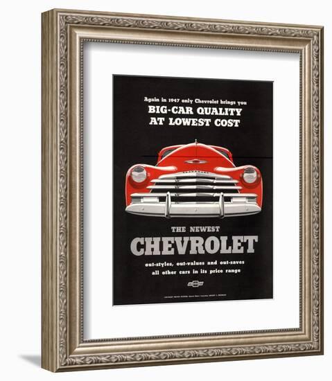 GM Chevy Big Car Quality-null-Framed Art Print