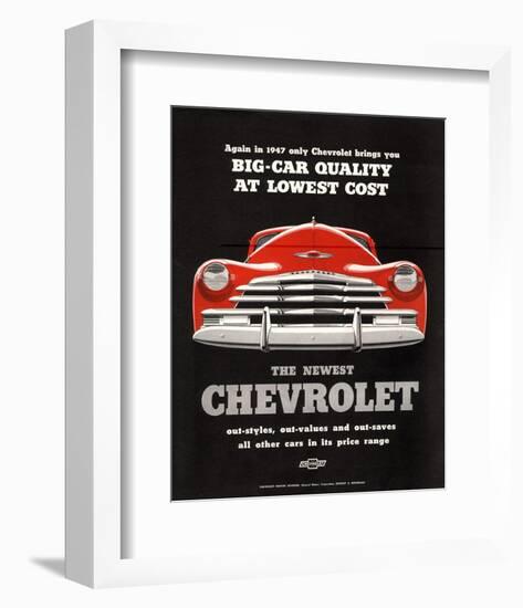 GM Chevy Big Car Quality-null-Framed Art Print