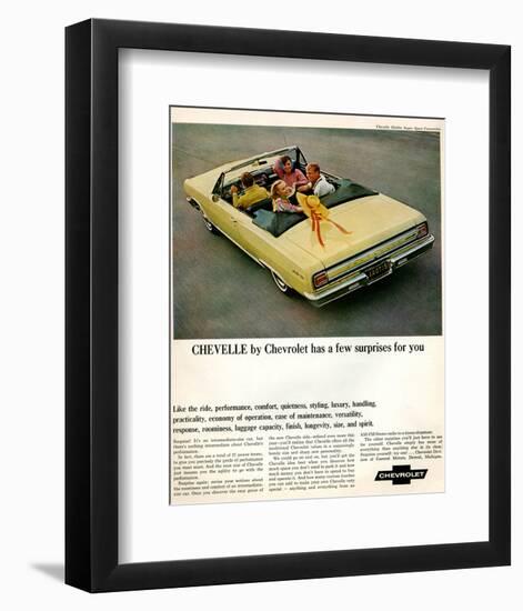 GM Chevy Chevelle Surprises-null-Framed Art Print