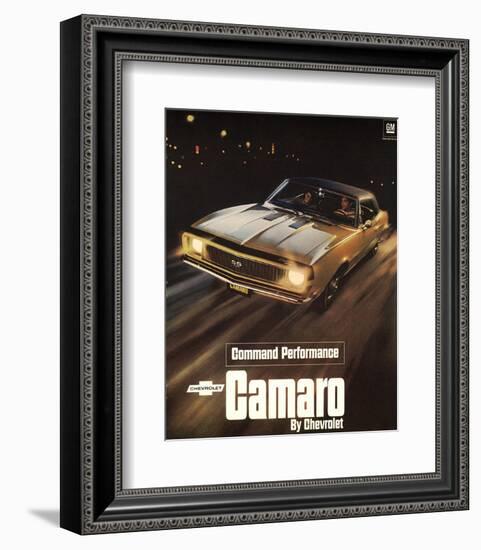 GM Chevy Comaro Performance-null-Framed Art Print