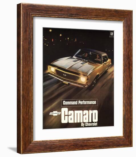 GM Chevy Comaro Performance-null-Framed Art Print