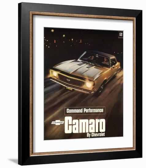 GM Chevy Comaro Performance-null-Framed Art Print