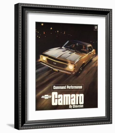 GM Chevy Comaro Performance-null-Framed Art Print