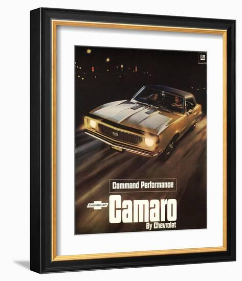 GM Chevy Comaro Performance-null-Framed Art Print