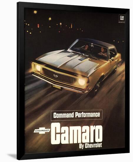 GM Chevy Comaro Performance-null-Framed Art Print