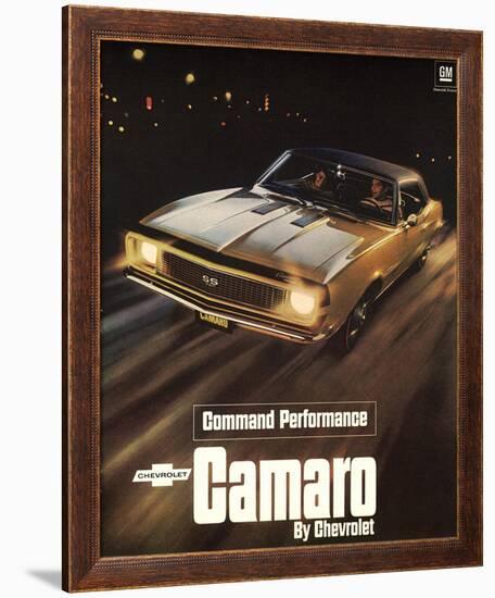 GM Chevy Comaro Performance-null-Framed Art Print