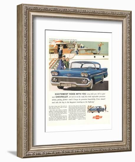 GM Chevy-Excitement By Design-null-Framed Art Print