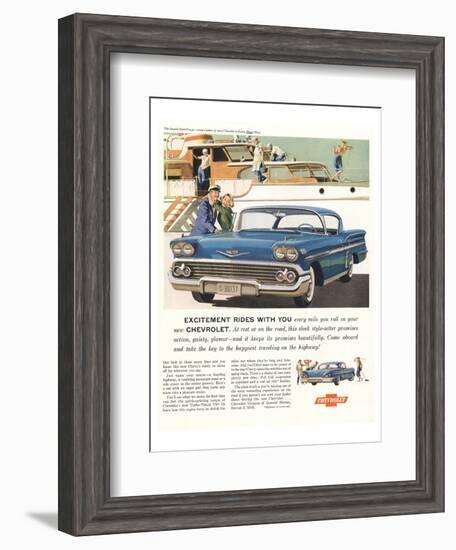 GM Chevy-Excitement By Design-null-Framed Art Print