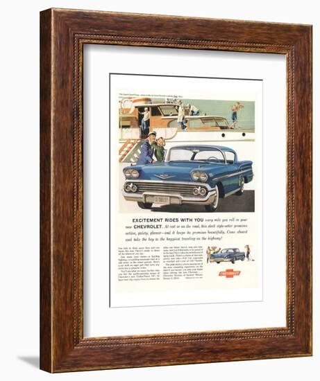 GM Chevy-Excitement By Design-null-Framed Art Print