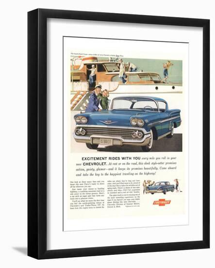 GM Chevy-Excitement By Design-null-Framed Art Print