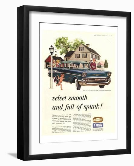 GM Chevy - Full of Spunk-null-Framed Art Print