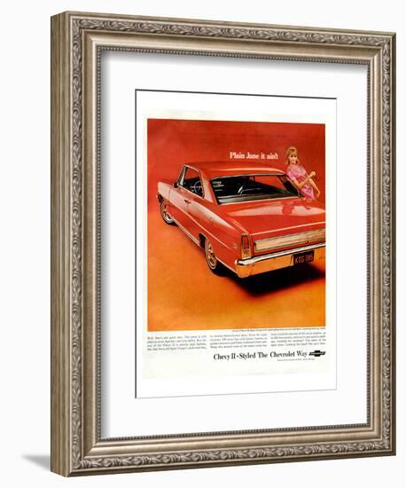 GM Chevy II-Plainjane It Ain'T-null-Framed Art Print