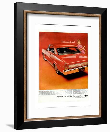 GM Chevy II-Plainjane It Ain'T-null-Framed Art Print