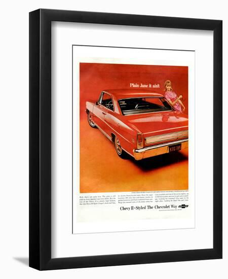 GM Chevy II-Plainjane It Ain'T-null-Framed Art Print