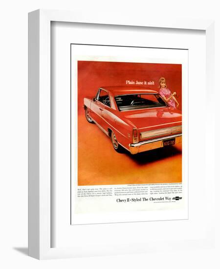 GM Chevy II-Plainjane It Ain'T-null-Framed Art Print
