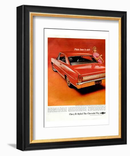 GM Chevy II-Plainjane It Ain'T-null-Framed Art Print