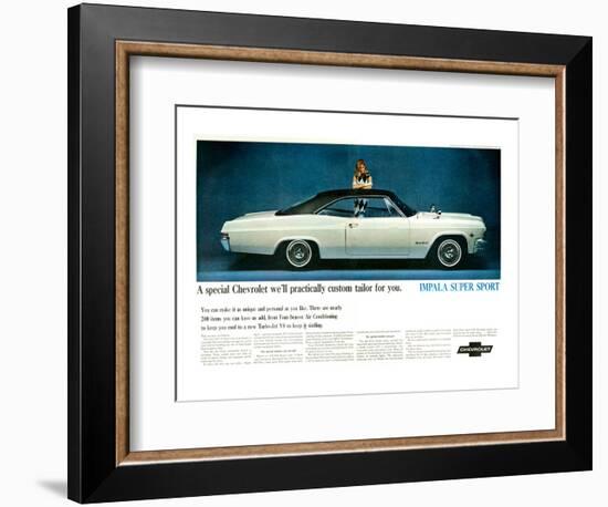 GM Chevy Impala Super Sport-null-Framed Art Print