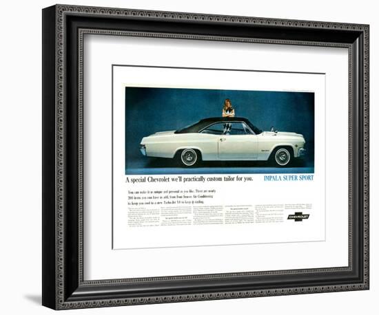 GM Chevy Impala Super Sport-null-Framed Art Print