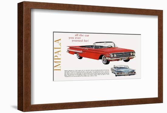 GM Chevy Impala - Yearned For-null-Framed Art Print