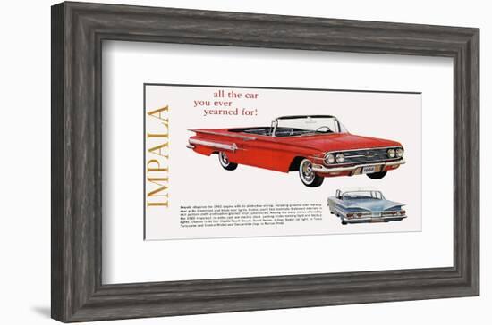 GM Chevy Impala - Yearned For-null-Framed Art Print