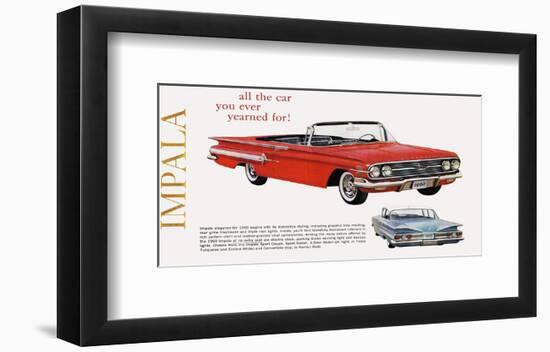 GM Chevy Impala - Yearned For--Framed Art Print