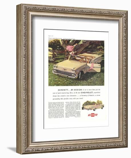 GM Chevy Serenity By Design-null-Framed Art Print