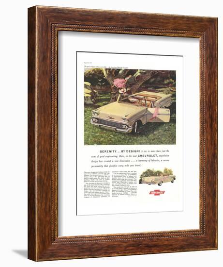 GM Chevy Serenity By Design-null-Framed Art Print