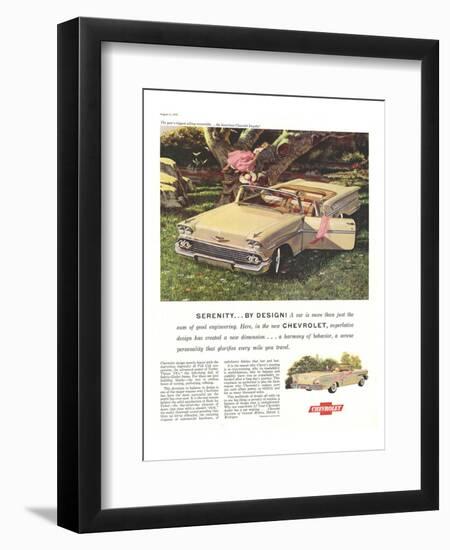 GM Chevy Serenity By Design-null-Framed Art Print