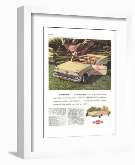 GM Chevy Serenity By Design-null-Framed Art Print