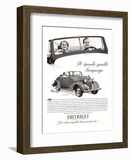 GM Chevy-Speaks Youth Language-null-Framed Art Print