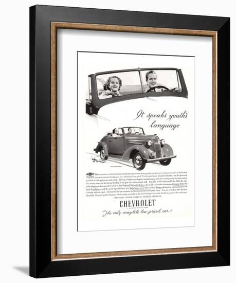 GM Chevy-Speaks Youth Language-null-Framed Art Print