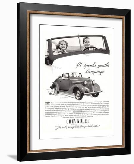 GM Chevy-Speaks Youth Language-null-Framed Art Print