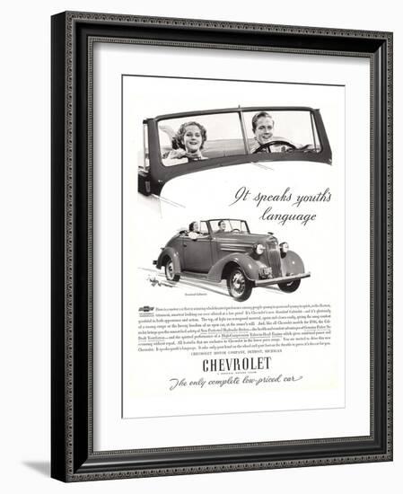 GM Chevy-Speaks Youth Language-null-Framed Art Print