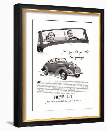 GM Chevy-Speaks Youth Language-null-Framed Art Print