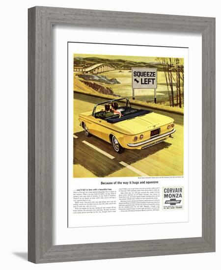 GM Chevy - Squeeze Left-null-Framed Art Print