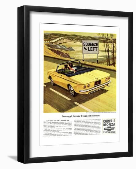 GM Chevy - Squeeze Left-null-Framed Art Print