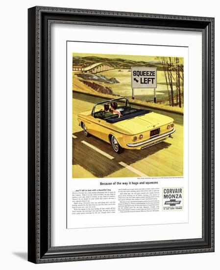 GM Chevy - Squeeze Left-null-Framed Art Print